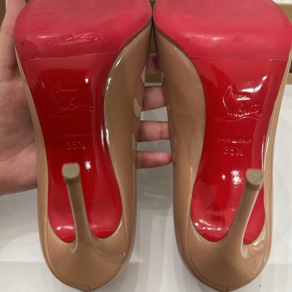 Christian Louboutin Pigalle 100mm Patent Calf Leather in Blush - Picture 4 of 7